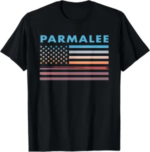Vintage Sunset American Flag Parmalee, Florida T-Shirt