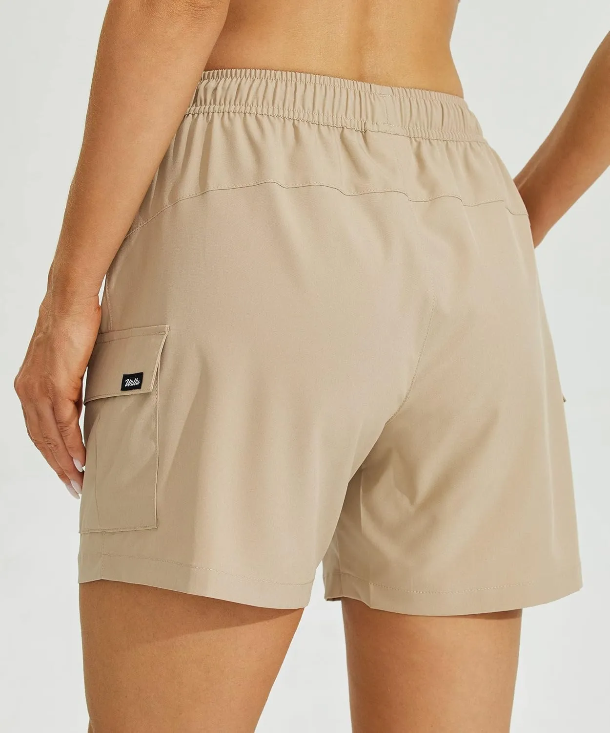 Willit Women's Shorts Hiking Cargo Quick Dry Golf Active Athletic Shorts 7" Lightweight Summer with Pockets