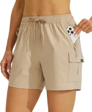 Willit Women's Shorts Hiking Cargo Quick Dry Golf Active Athletic Shorts 7" Lightweight Summer with Pockets