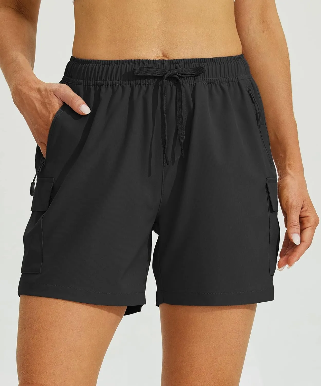 Willit Women's Shorts Hiking Cargo Quick Dry Golf Active Athletic Shorts 7" Lightweight Summer with Pockets