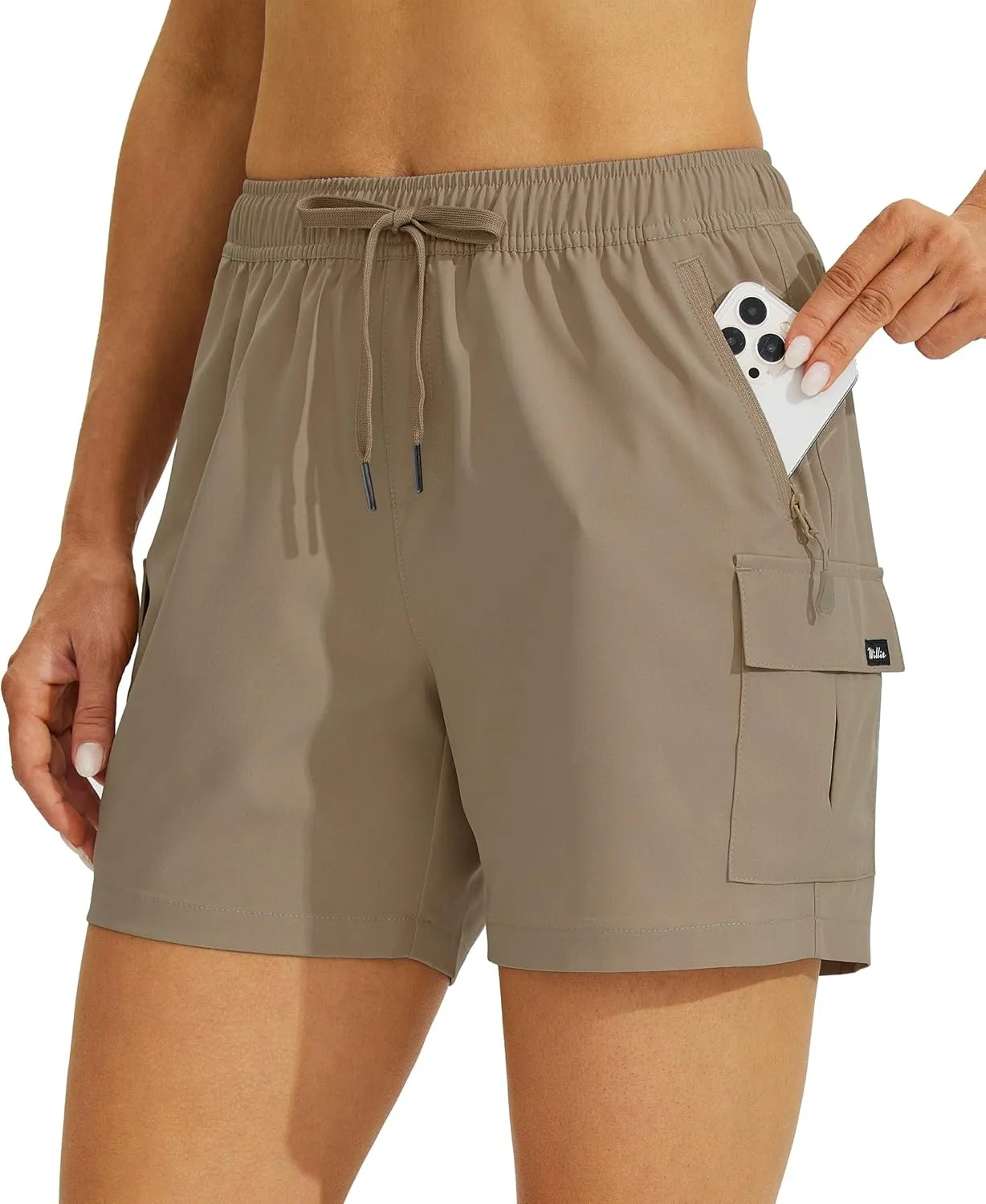 Willit Women's Shorts Hiking Cargo Quick Dry Golf Active Athletic Shorts 7" Lightweight Summer with Pockets