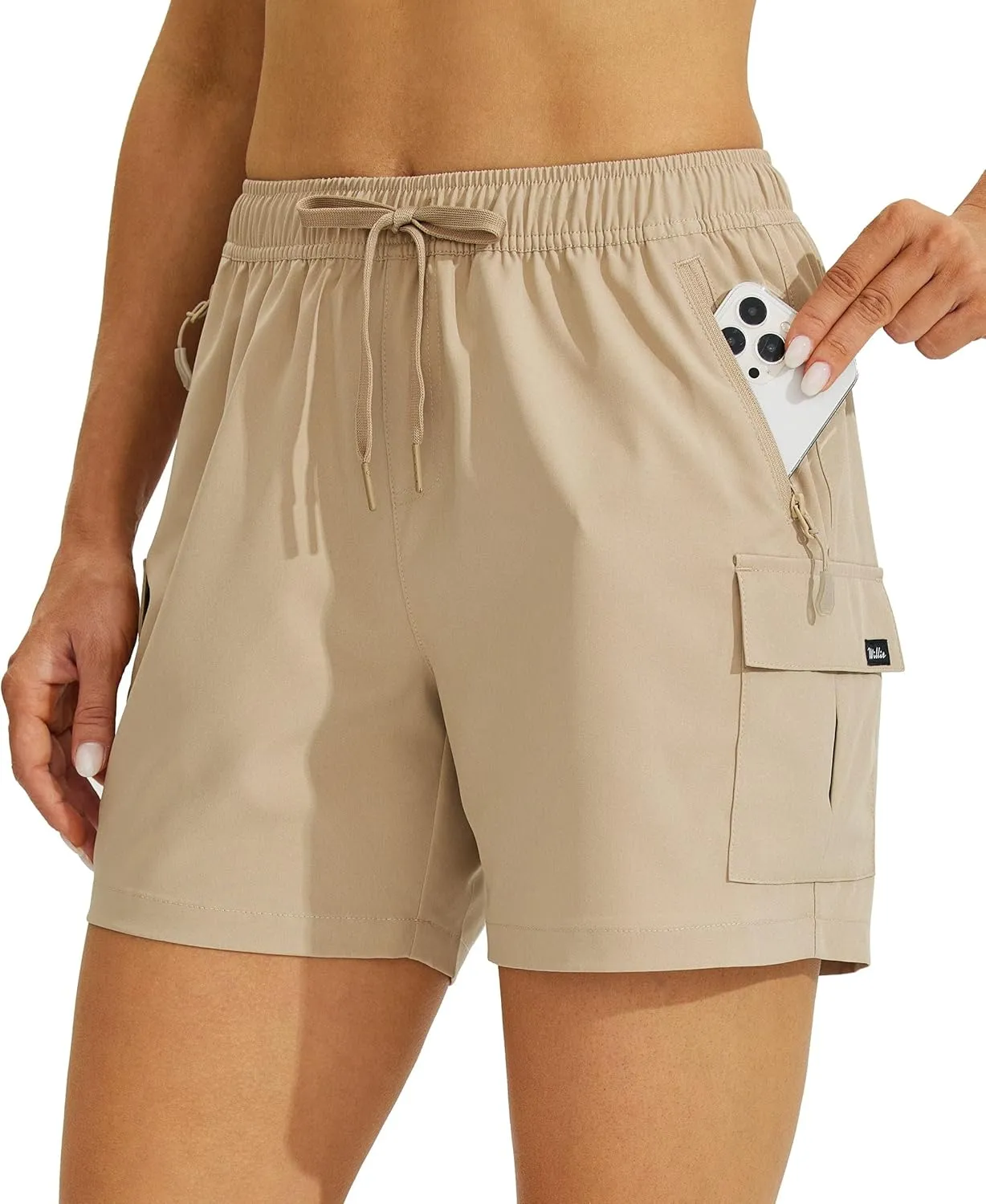 Willit Women's Shorts Hiking Cargo Quick Dry Golf Active Athletic Shorts 7" Lightweight Summer with Pockets