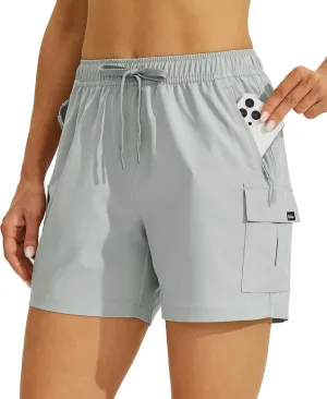 Willit Women's Shorts Hiking Cargo Quick Dry Golf Active Athletic Shorts 7" Lightweight Summer with Pockets