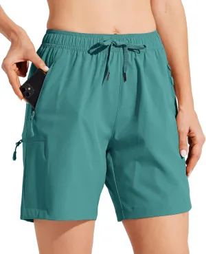 Willit Women's Shorts Hiking Cargo Quick Dry Golf Active Athletic Shorts 7" Lightweight Summer with Pockets