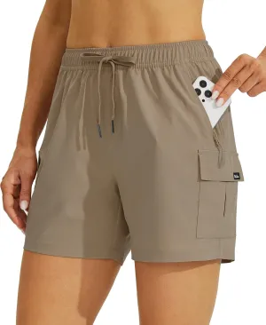 Willit Women's Shorts Hiking Cargo Quick Dry Golf Active Athletic Shorts 7" Lightweight Summer with Pockets