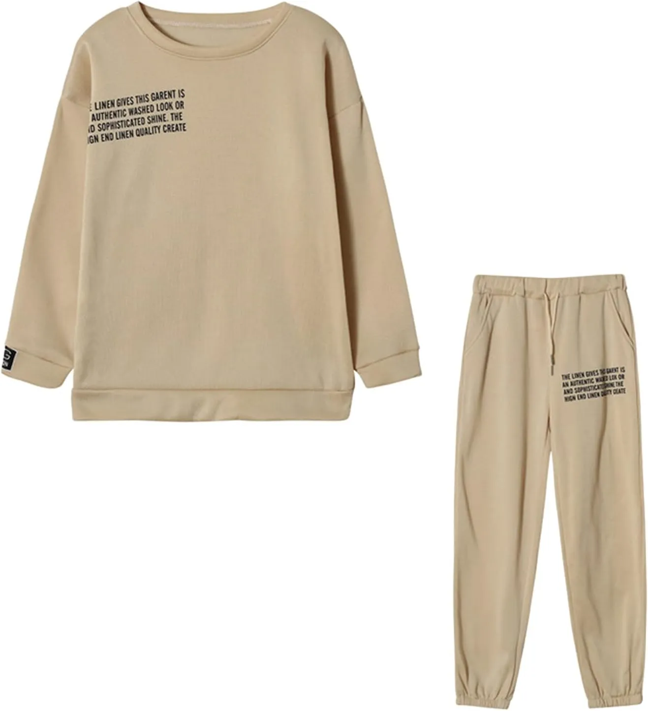 Womens 2 Piece Outfits Hoodie Sweatsuit Sets Oversized Sweatshirt Baggy Fall Fashion Sweatpants with Pockets