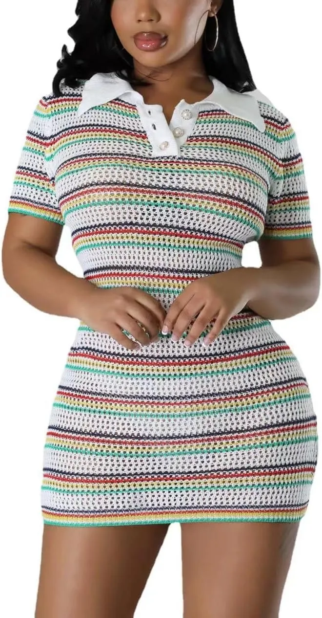 Women's Fashion Sexy Sports Vitality Slim V Neck Short Sleeveless Pleated Dress