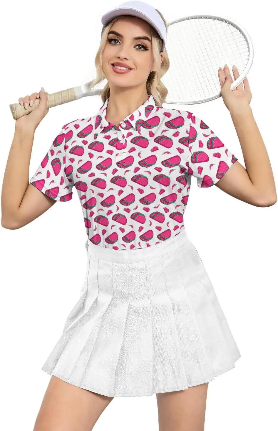 Womens Golf Shirt Moisture Wicking Golf Polo Shirts Golf Outfits Tee Shirts for Women