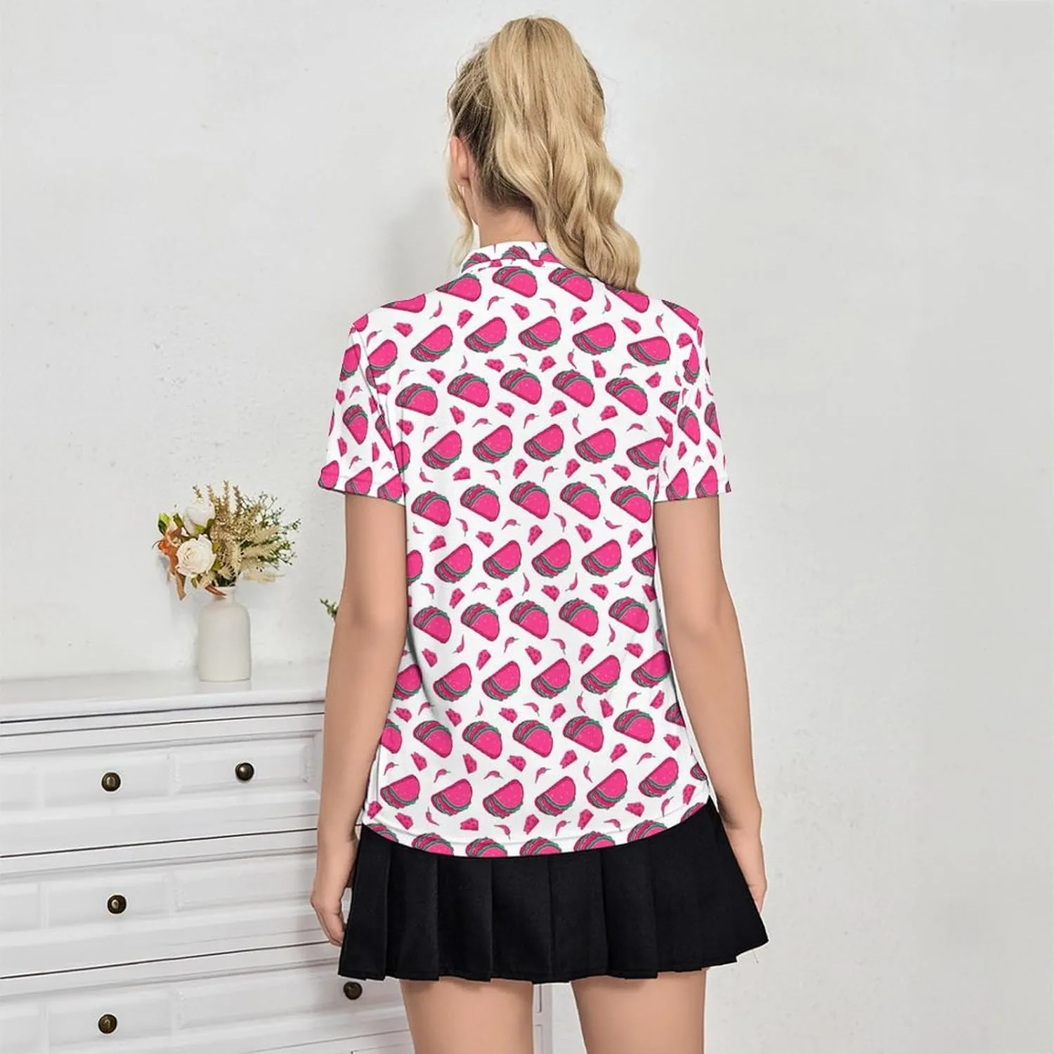 Womens Golf Shirt Moisture Wicking Golf Polo Shirts Golf Outfits Tee Shirts for Women