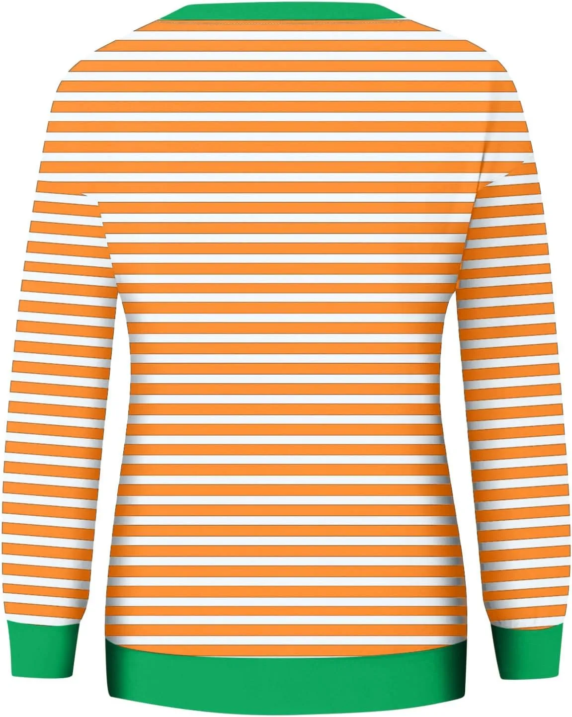 Womens Striped Sweatshirt Trendy Fleece Long Sleeve Crewneck Pullover Tops Regular Fit Fall Fashion Outfits 2024
