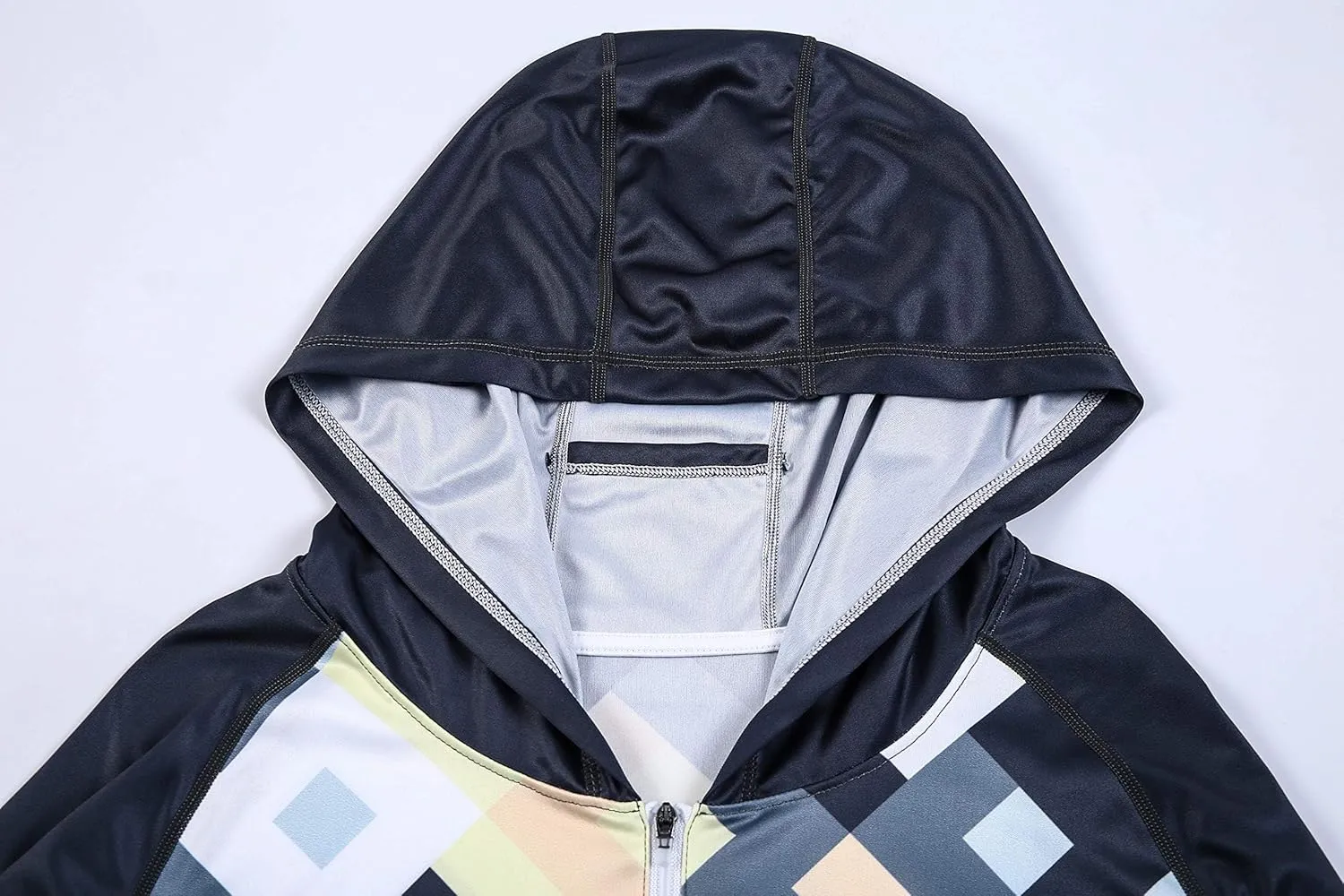 Women's UPF 50  Sun Protection Shirt Printed UV Hoodie Jacket Full Zip with Pockets