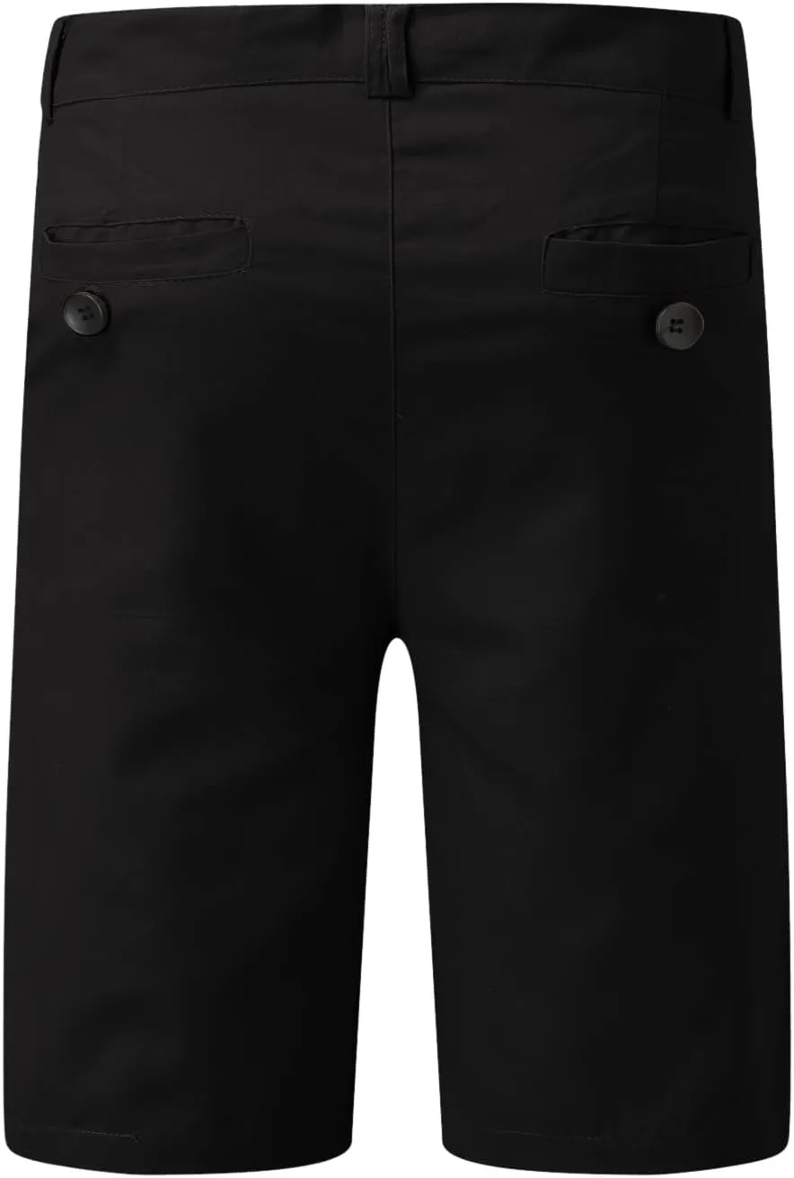 ZYXTIM Mens Chinos Skinny Flat Front Golf Shorts Zipper Casual Work Dress Shorts Slim Fit Quick Dry Summer Beach Shorts Pants